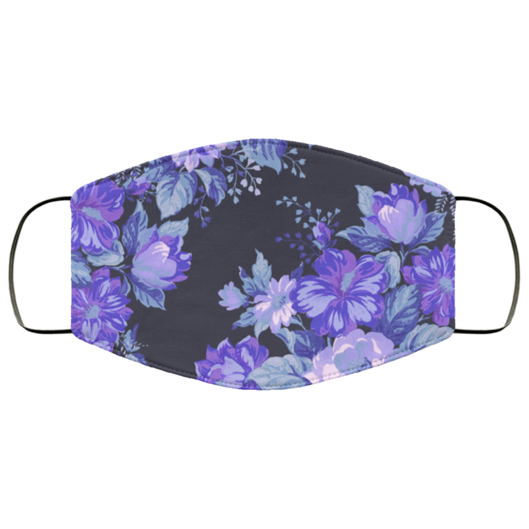 midnight-floral-pattern-face-mask