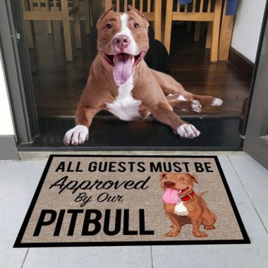 all guests must be approved by our Pitbull Doormat