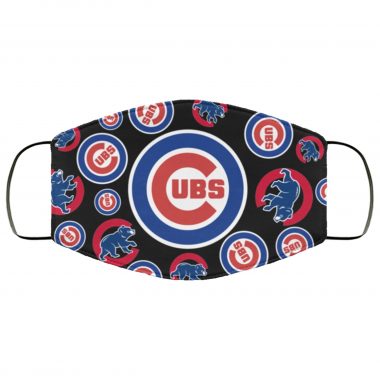 Chicago Cubs Chicago Cubs Logo Pattern Face Mask