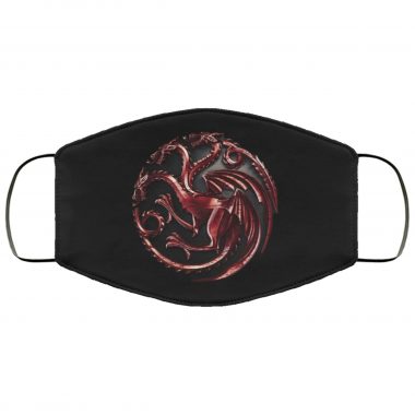 Game Of Thrones House Targaryen Red Dragon Sigil Face Mask
