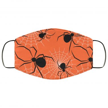 Halloween Spooky Spiders and Webs Scary Face Mask