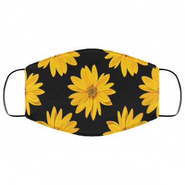 Seamless pattern with yellow sunflowers Face Mask