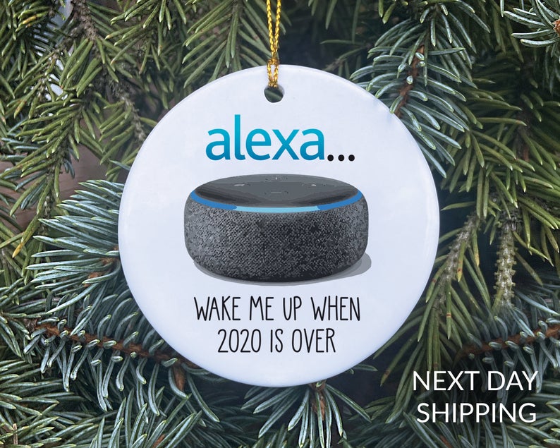 Amazon Alexa Inspired Christmas Ornament