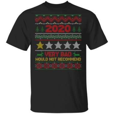 2020 Review 1 Star Rating Bad Not Recommended Ugly Christmas Sweater, Shirt