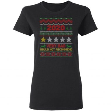 2020 Review 1 Star Rating Bad Not Recommended Ugly Christmas Sweater, Shirt