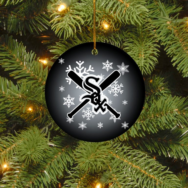 Chicago White Sox Christmas Circle Ornament