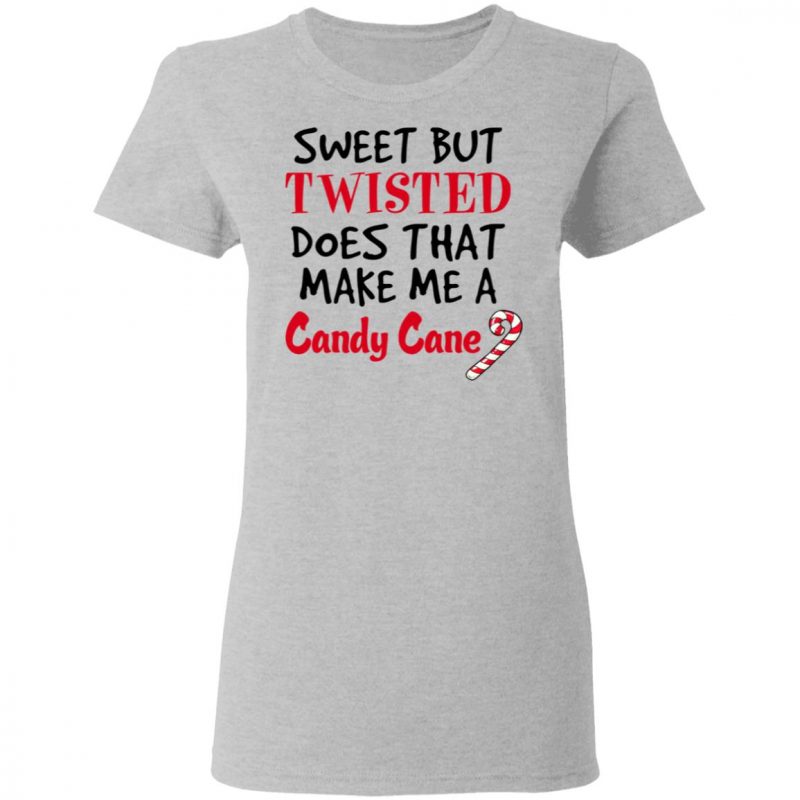 plus size candy cane shirt