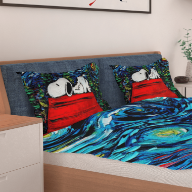 Snoopy Sleep Van Gogh Bedding Set