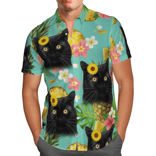48 Best Pictures Black Cat Hawaiian Shirt : Black Cat Tropical Palm Hawaiian Style Aloha Beach Summer Vibe All Over Printed Hawaiian Shirt Size S 5xl Wish