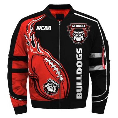 2020 Newest NCAA Jacket Custom Georgia Bulldogs Jackets For Mens Bomber Jacket Size S-5XL