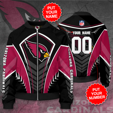 Personalized ARIZONA CARDINALS NFL Football Bomber Jacket