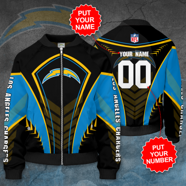 Personalized LOS ANGELES CHARGERS NFL Football Bomber Jacket