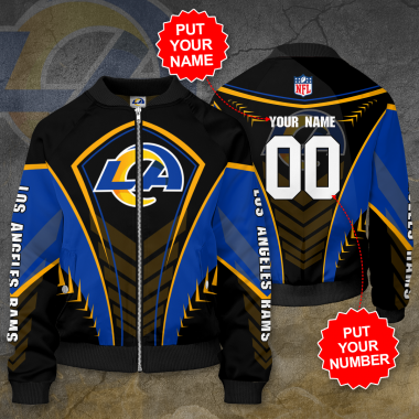 Personalized LOS ANGELES RAMS NFL Football Bomber Jacket