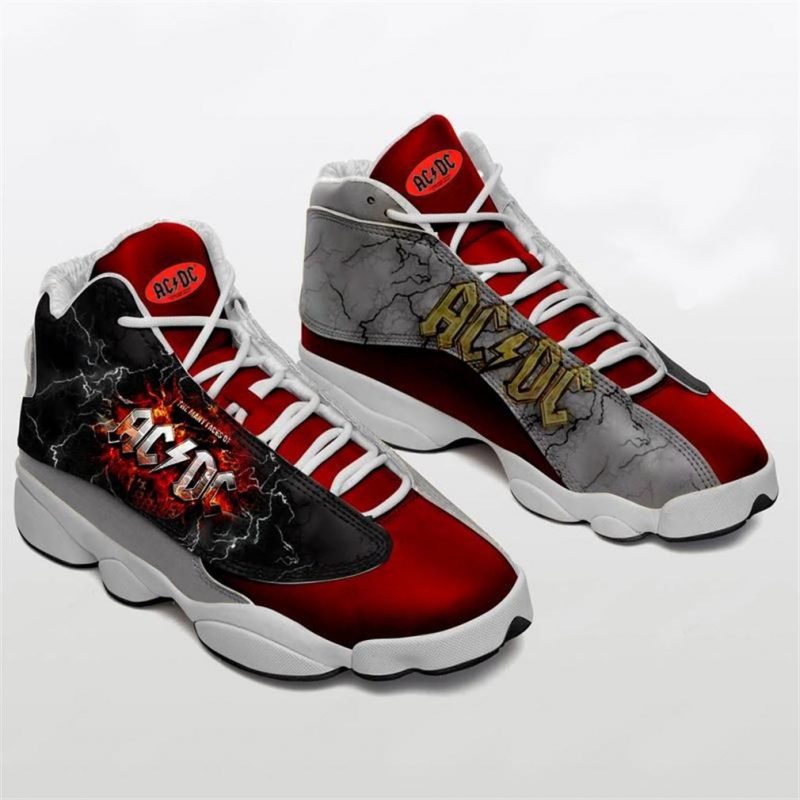 Acdc Rock Band Form Air Jordan 13 Sneakers Hard Rock Acdc Shoes