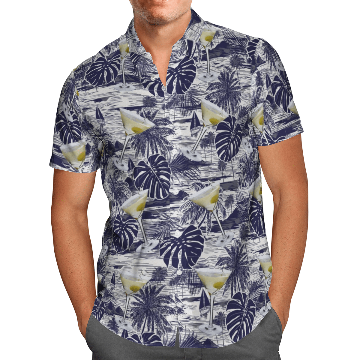 Martini cocktail Hawaiian Shirts, Beach Short