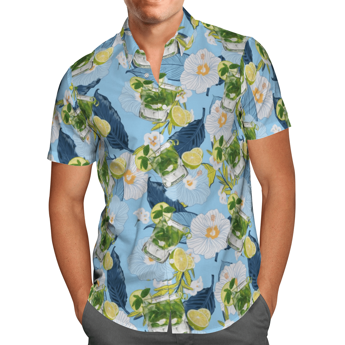 Mojito cocktail Hawaiian Shirts, Beach Short