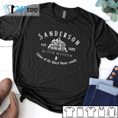 Sanderson Witch Museum Home of the black flame candle est 1693 T-shirt