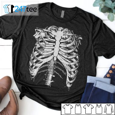 Skeleton Rib Cage halloween Shirt
