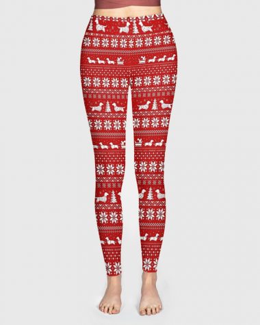 Dachshunds Christmas Legging High Waist Leggings for girls, Best legging for Women