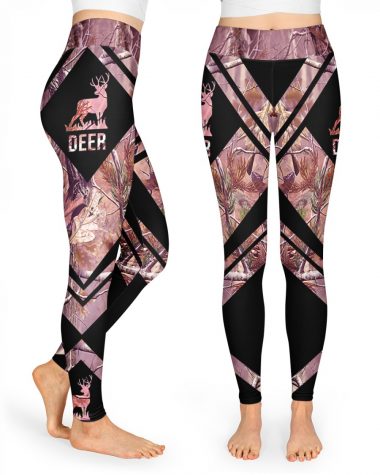 Hunting Gift Deer High Waist Leggings for girls, Best legging for Women