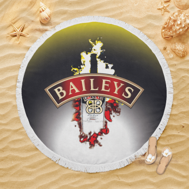 Baileys Irish Cream Round Beach Towel