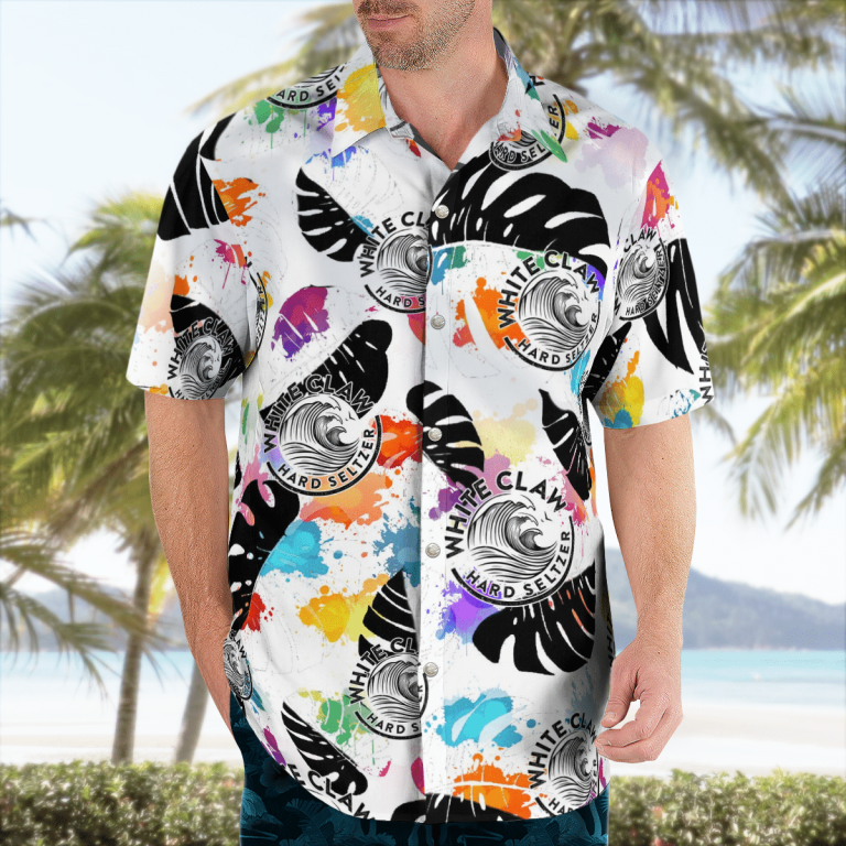 White Claw Hard Seltzer Hawaiian Shirts, Beach Short