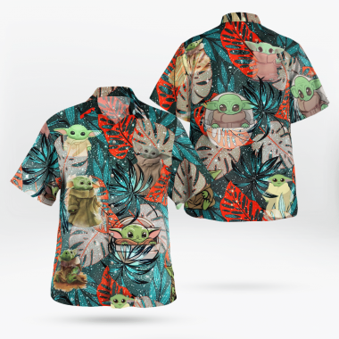 Baby Yoda Star Wars Hawaiian Shirts, Beach Short