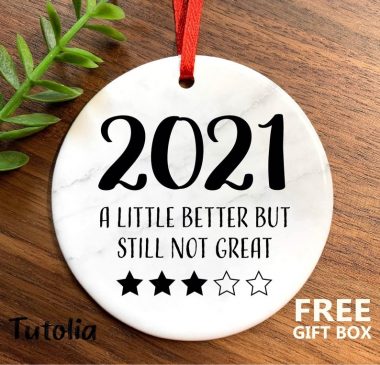 2021 A Little Better But Still not Great Christmas Ornament