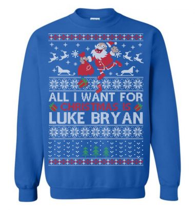 All I Want For Christmas Is Luke Bryan Ugly Christmas Sweater 5