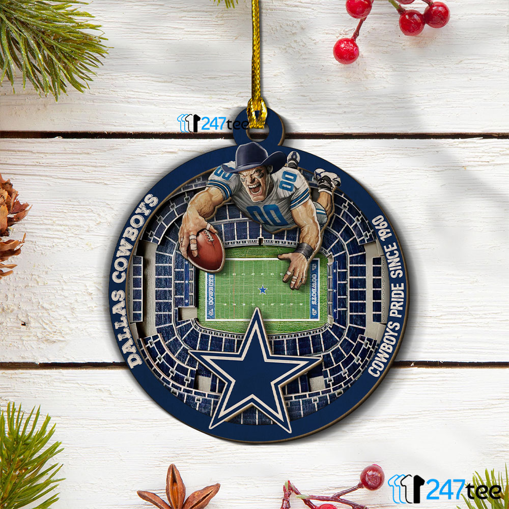 Dallas Cowboys Nfl 3d Stadium Christmas Wood Ornament 247teeshirt