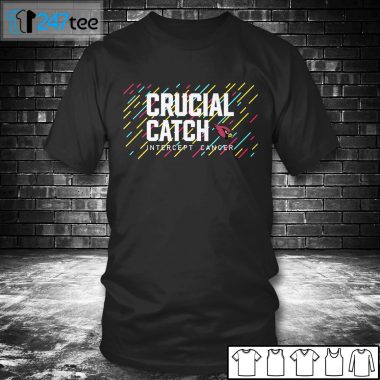 T shirt Arizona Cardinals 2021 Crucial Catch Intercept Cancer T shirt
