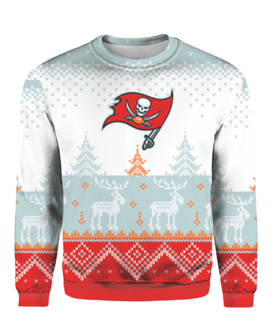 Tampa Bay Buccaneers Diamond Pattern Christmas Gift Ugly Christmas Sweater  - Freedomdesign