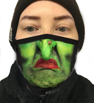 Witch Scary Horror Creepy Nose Wire Halloween Face Mask