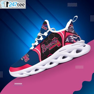 Atlanta Braves Champions 2021 World Series Champions Clunky Sneakers Max Soul Shoes 2