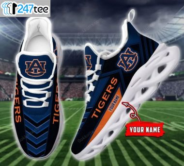 Auburn tigers NCAA personalized max soul shoes