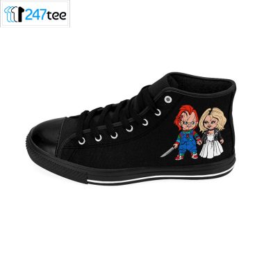 Chucky And Tiffany Bride of Chucky Halloween Horror Shoe high top 2