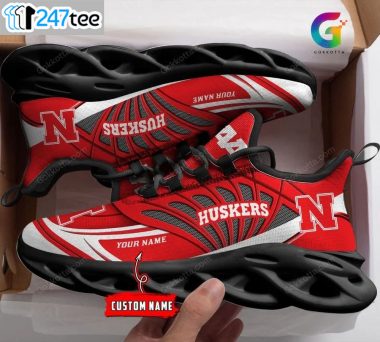 Personalized Nebraska cornhuskers NCAA max soul shoes 2