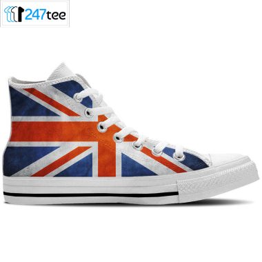UK Flag British Flag Union Jack Flag Shoe High Top Sneakers 1