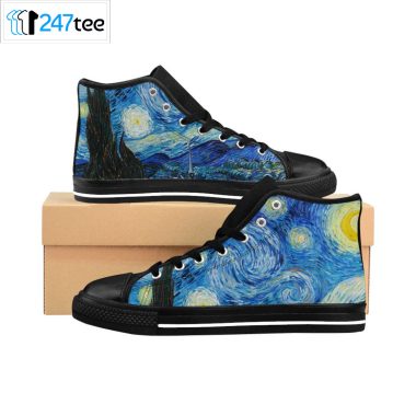 Vincent Van Gogh Starry Night Shoes High top Sneakers 1