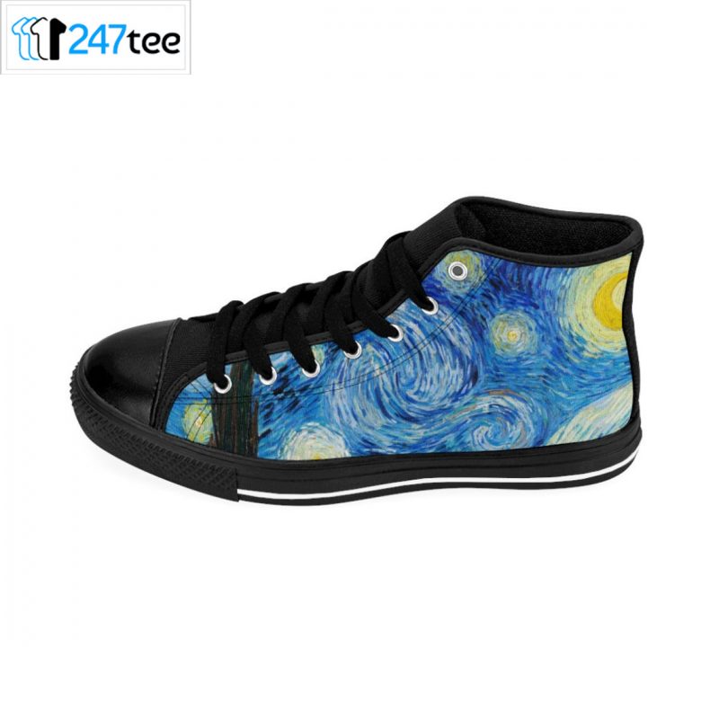 Vincent Van Gogh Starry Night Shoes High top Sneakers 2