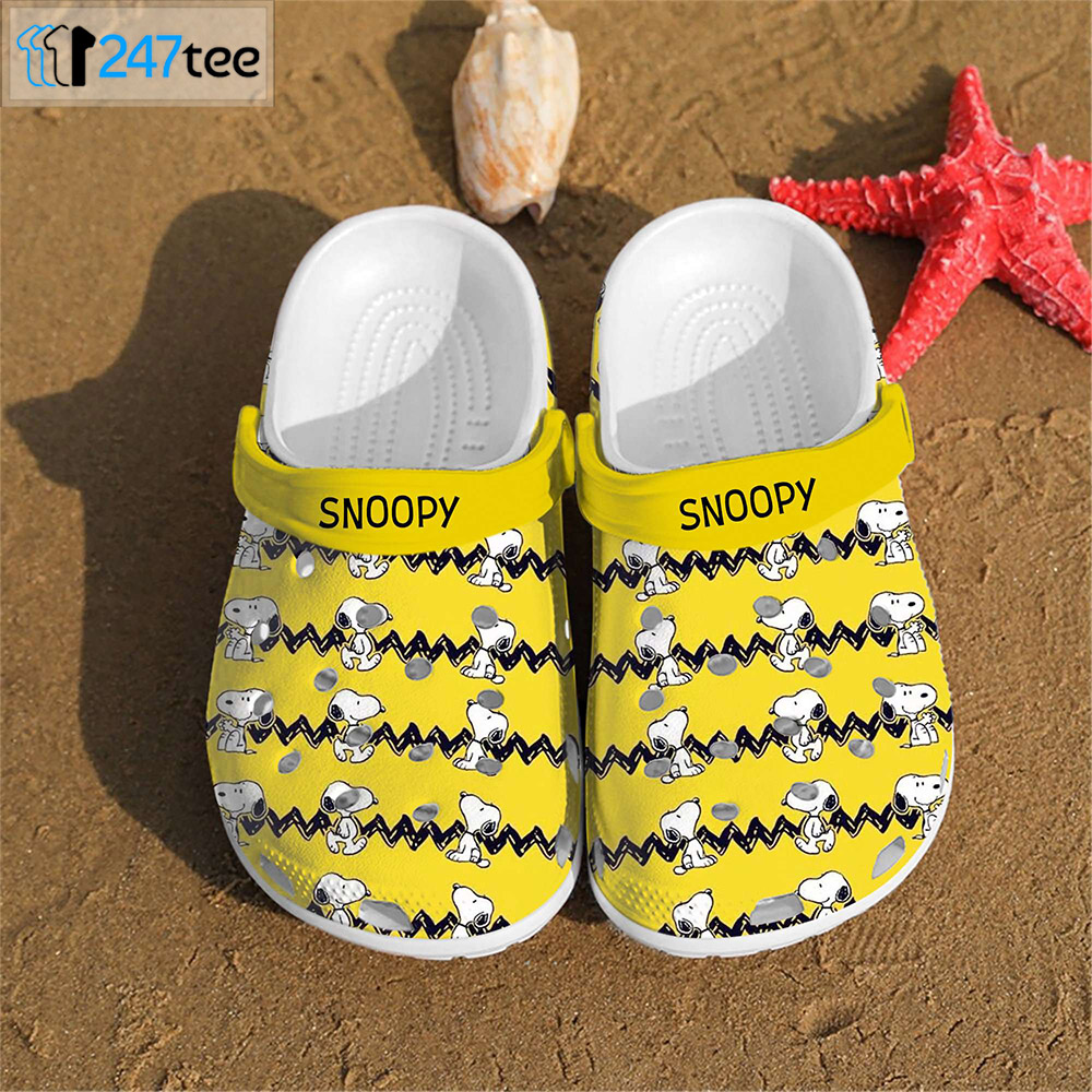 Personalised Snoopy Charlie Brown Peanuts Clog Crocs Crocband shoes