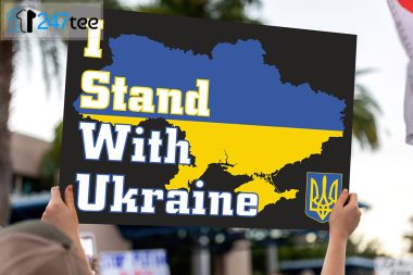 I Stand With Ukraine Yard Sign Pray For Ukrainan