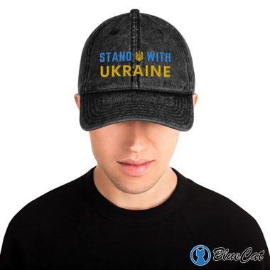 Stand With Ukraine Embroidered Trucker Hat 2
