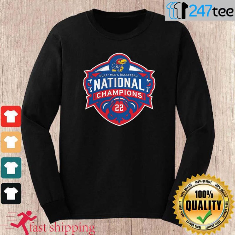 22 NCAA Mens Basketball National Champions Kansas Jayhawks Sweatshirt