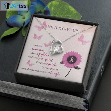 Breast Cancer Survivor Forever Love Necklace Inspire Faith Hope Gift 2
