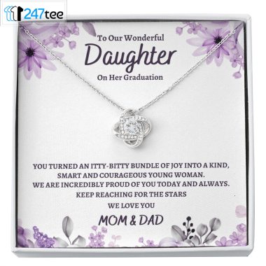 Daughter Graduation Necklace From Mom And Dad Heartfelt Message Card 2022