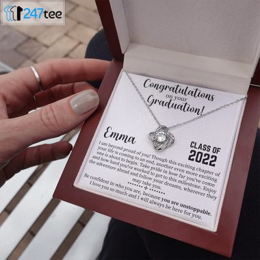 Graduation Necklace College Class Of 2022 Meaningful Message Card 2