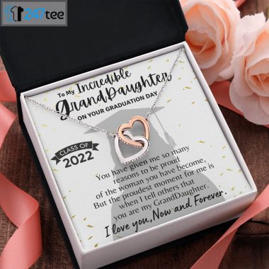 GrandDaughter Graduation Interlocking Hearts Necklace 3