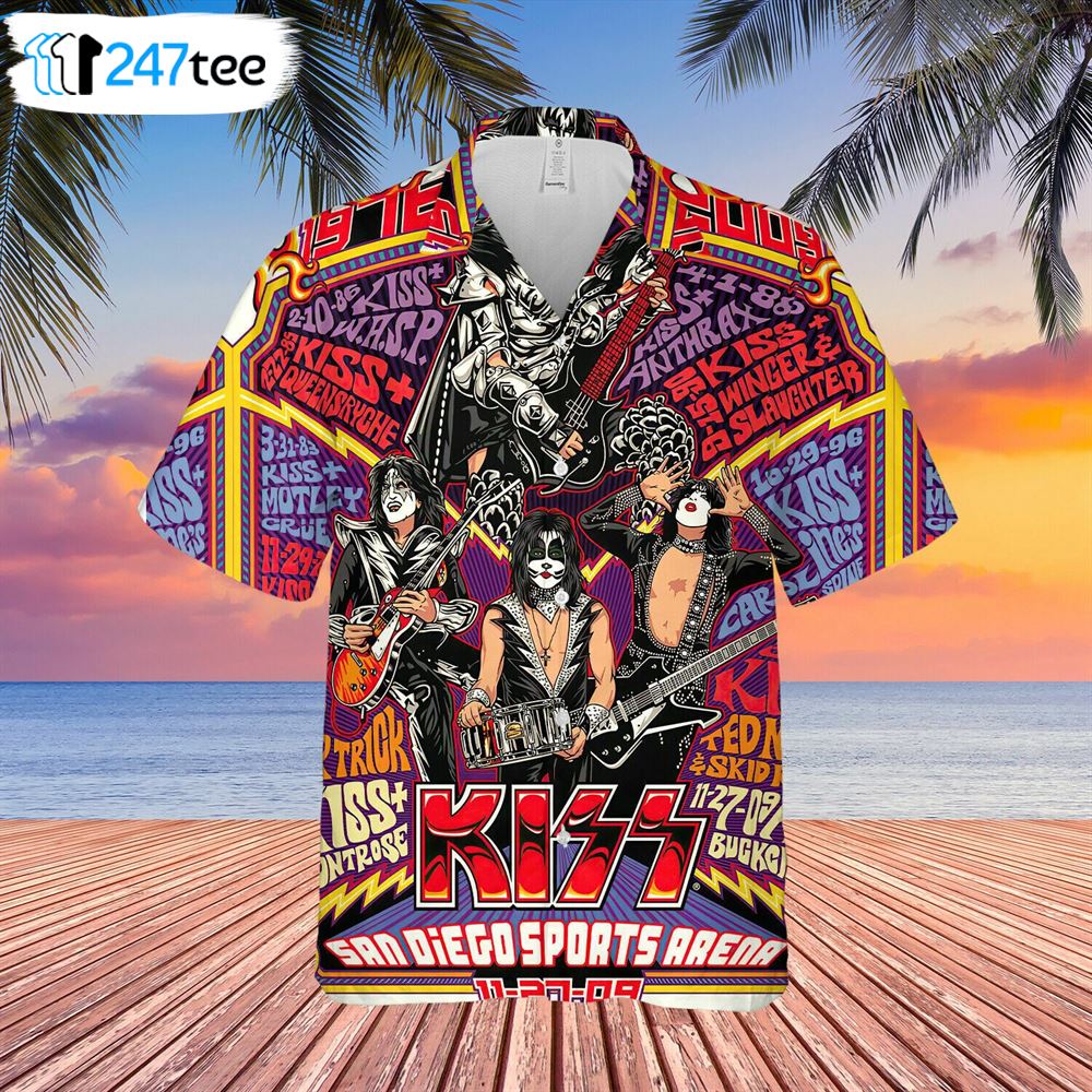1973 Kiss Metal Unisex Hawaiian Shirt Summer Shirt 1