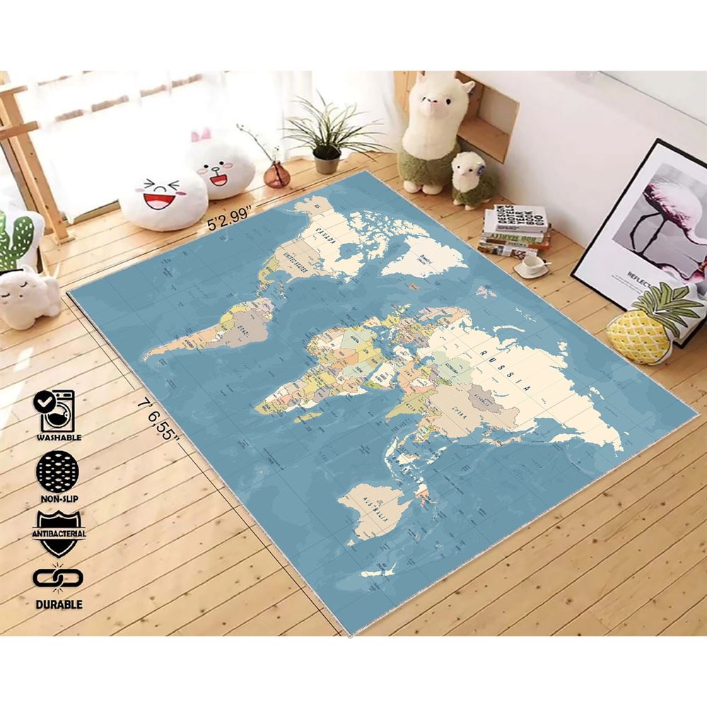 World Map Education Maps Rug   World Map Education Maps Rug Maps Rug World Map Design Pattern Rug Earth Minimalist Rug Scholl Rug Home Decor Rug Area Popular Floor 